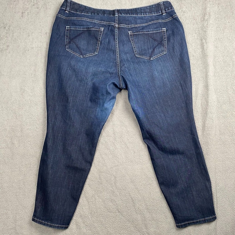 Lane Bryant Women's Size 24 Blue Plus High-Rise Stretch Skinny‎ Jeans - Picture 13 of 13